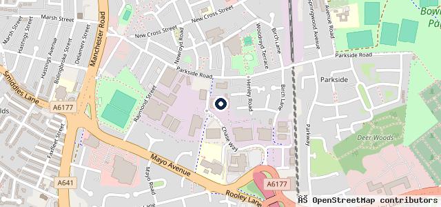 Map showing the location of Fleettip/Fleet Auto Bodies | Bradford