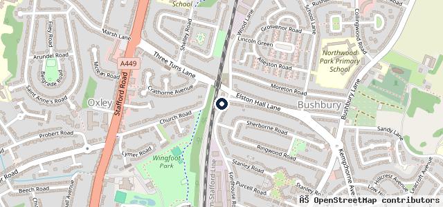 Map showing the location of Bushbury Auto Centre