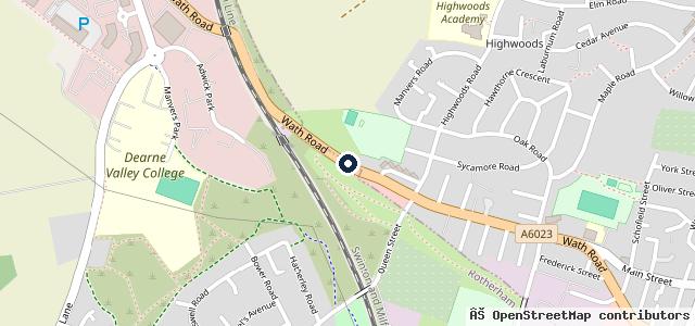 Map showing the location of Hayselden Enterprises Mexborough