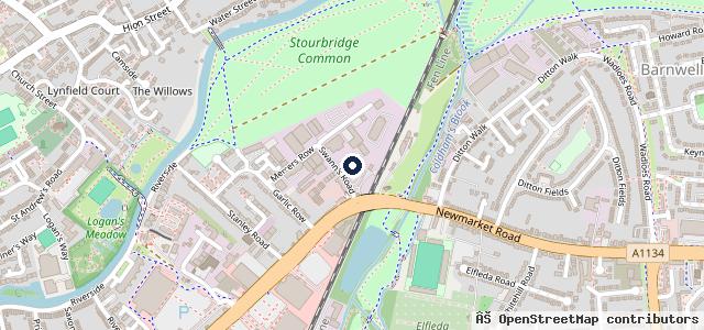 Map showing the location of John Banks Renault Cambridge