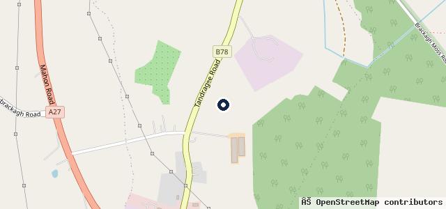Map showing the location of Shelbourne Motors Portadown
