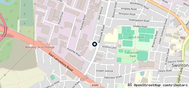 Map showing the location of RRG Fleet Swinton