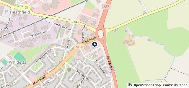 Map showing the location of Ayr Audi