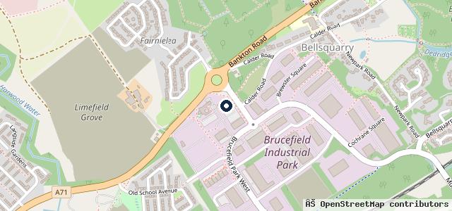 Map showing the location of HiQ Tyres & Autocare Livingston