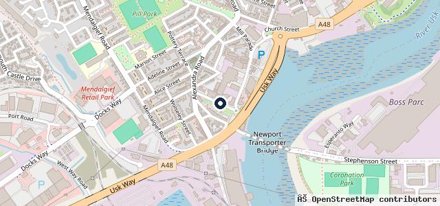Map showing the location of Matt's MOTors Newport Limited