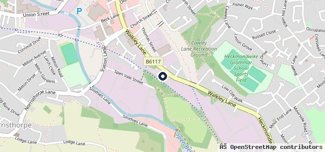 Map showing the location of Graham Blades Car Body Repairs