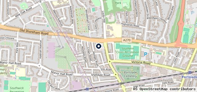 Map showing the location of K C Motor Cycles