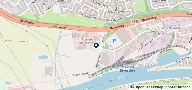 Map showing the location of Marshall Mercedes-Benz of Preston