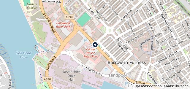 Map showing the location of Regal MOT Centre | Barrow in Furness