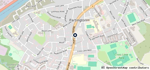 Map showing the location of Westwood Garage
