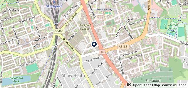 Map showing the location of A W Autos