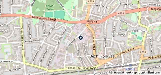 Map showing the location of BJL motor services ltd