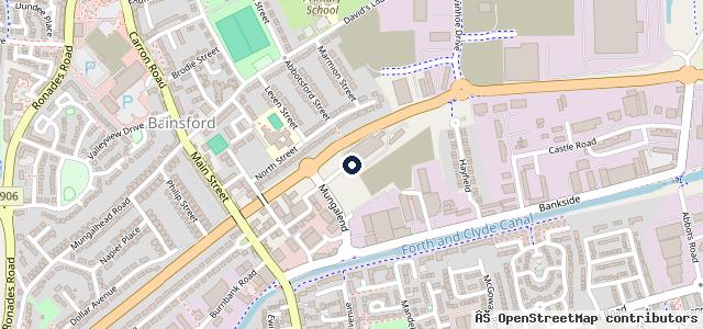 Map showing the location of Elite Recovery Falkirk
