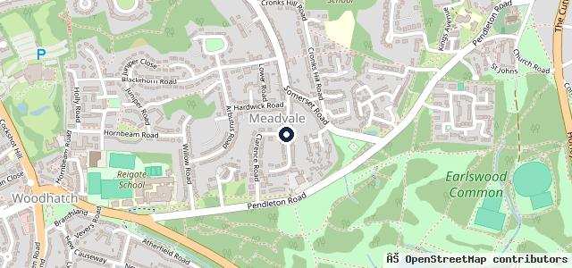 Map showing the location of Meadvale Garage