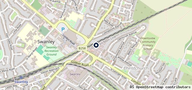Map showing the location of Swanley Garage Services | Swanley