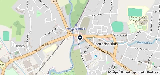 Map showing the location of ETB Autocentres Tyres & MOT Pontarddulais (Previously t/a Pontarddulais Tyres)
