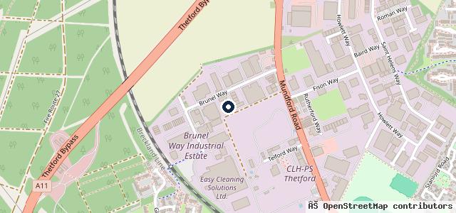 Map showing the location of Vickers Motors