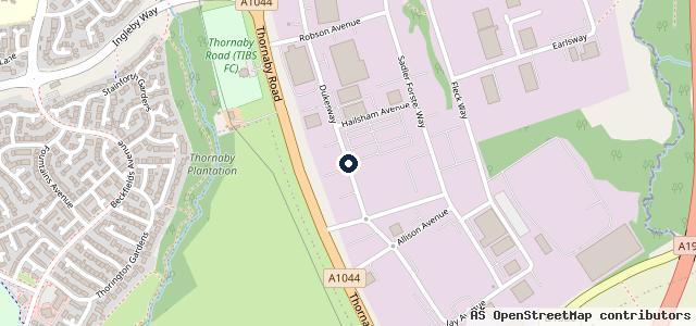 Map showing the location of Ingleby Auto Services