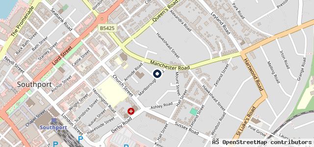 Map showing the location of Carrisma Autobody Repair
