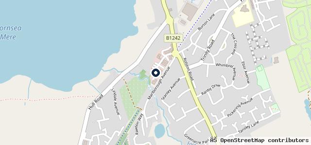 Map showing the location of Merehead Garage
