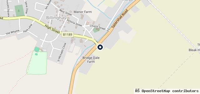 Map showing the location of Billinghay Garage Ltd