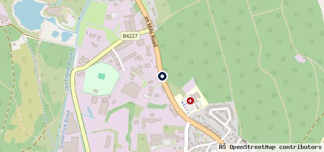Map showing the location of Cinderford MOT & Service Centre