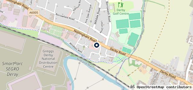 Map showing the location of Fiat Derby