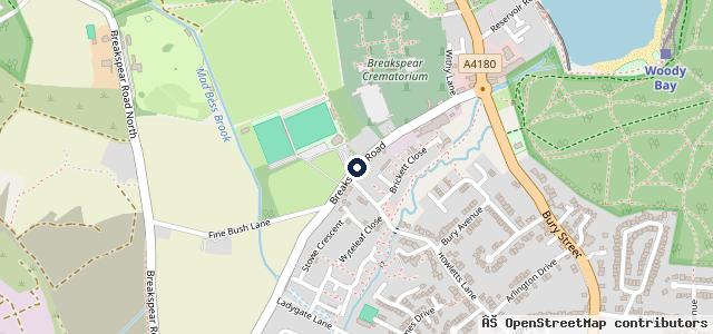 Map showing the location of Breakspearcarsales.co.uk | London