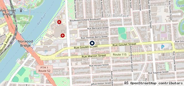 Map showing the location of T-mac Auto Service