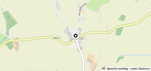 Map showing the location of Broadoak Garage | Exeter