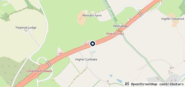Map showing the location of Darcroft Garage & Mot Centre