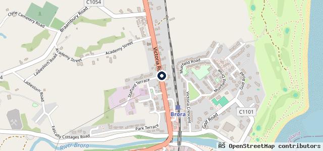 Map showing the location of Sutherland Arms Garage Ltd