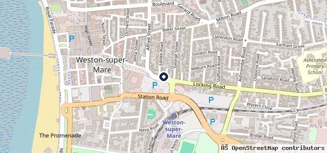 Map showing the location of Weston Motorcycles