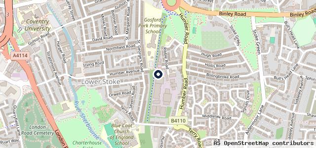 Map showing the location of Humber Autos Ltd | Coventry