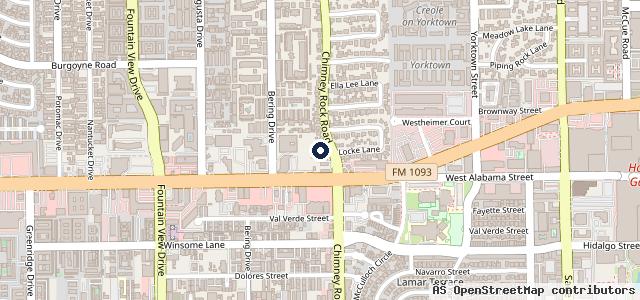 Map showing the location of Sal's Westheimer Auto Service