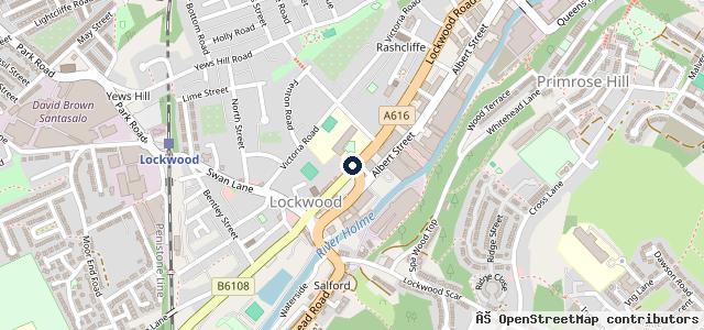 Map showing the location of Lockwood Tyres & service centre