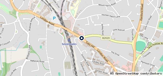 Map showing the location of Kwik Fit
