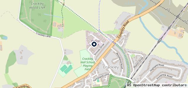 Map showing the location of Crackley Garage Ltd