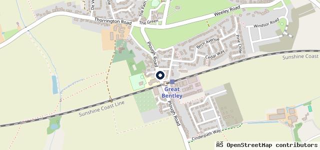 Map showing the location of PJR Motors | Great Bentley