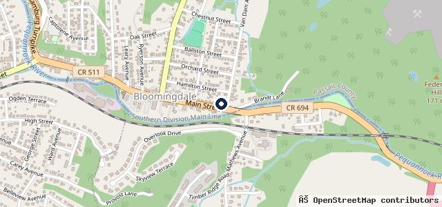 Map showing the location of Happys Garage ll LLC | Bloomingdale NJ