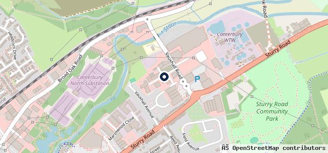 Map showing the location of Canterbury Nissan