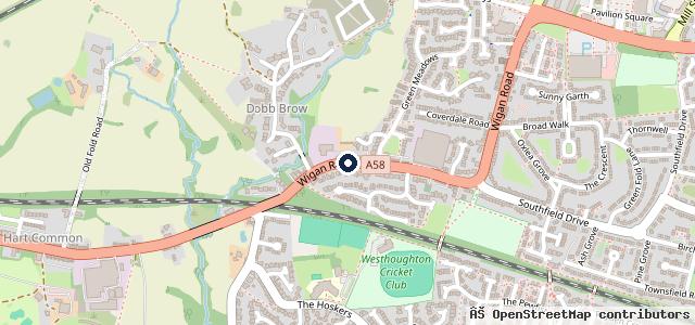 Map showing the location of South Grove Garage | Bolton