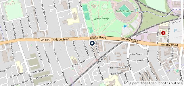 Map showing the location of Salisbury Garage - MOT Centre