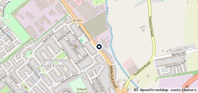 Map showing the location of Cecil & Larter Used Cars