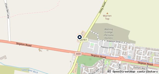 Map showing the location of Moorlands Garage Ltd