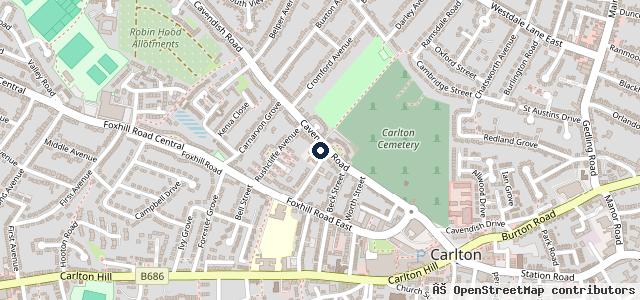 Map showing the location of Cavendish Autocentre Ltd