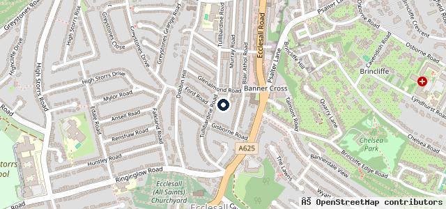 Map showing the location of Ecclesall Garage Ltd