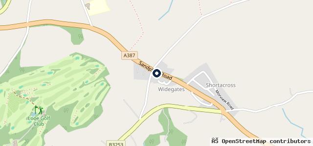 Map showing the location of Hilltop Motors