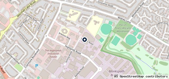Map showing the location of Midhire Vehicle Rentals