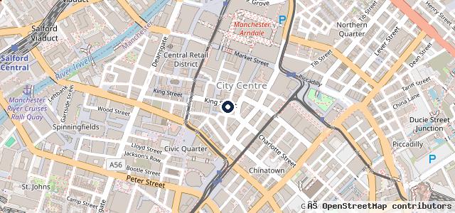 Map showing the location of Williams Land Rover Manchester